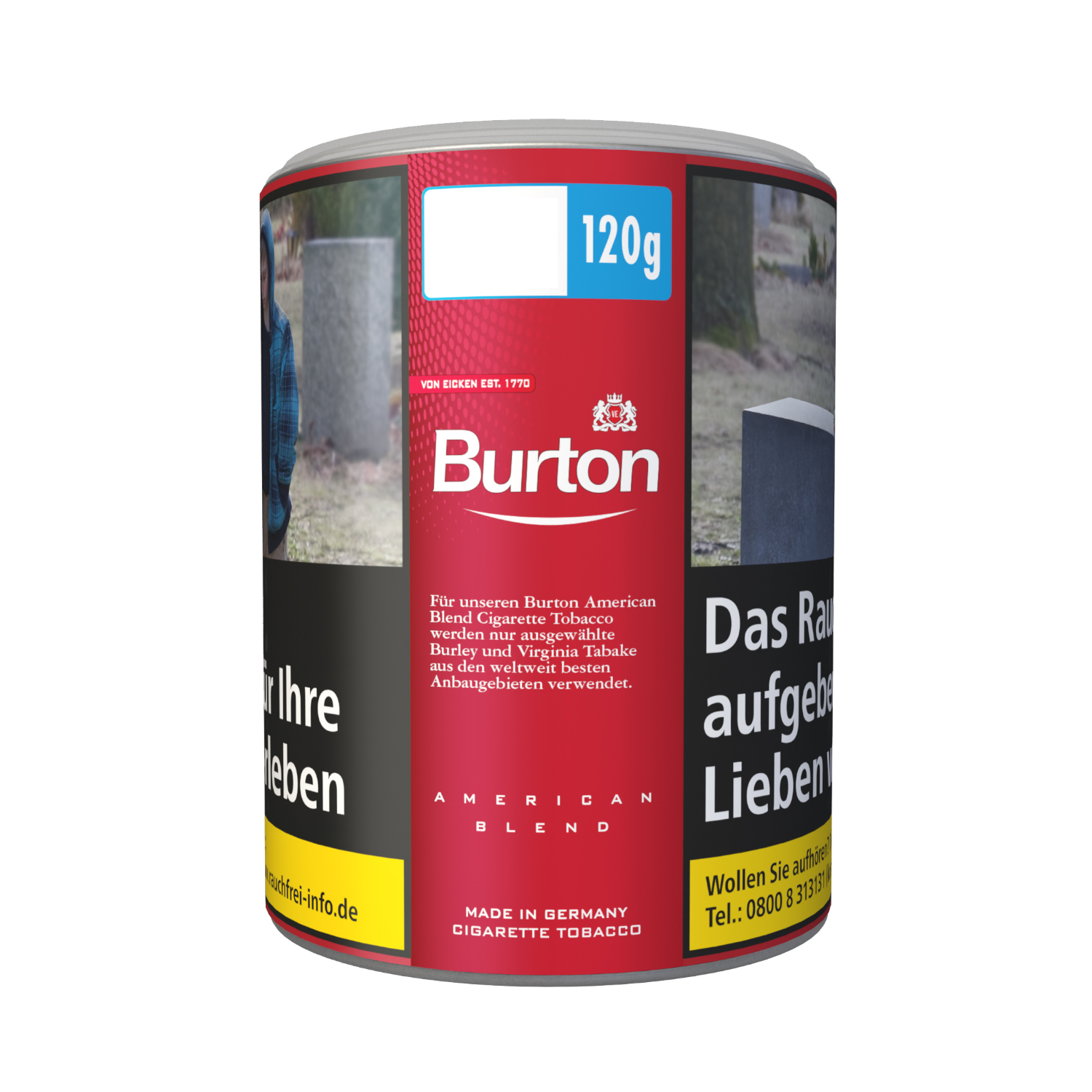 Burton Original Red 120g Feinschnitt Tabak zum Stopfen Tabakwaren