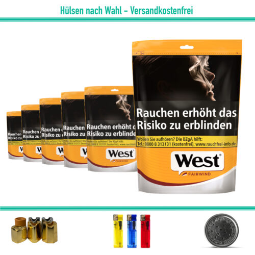 West Yellow Beutel Volumentabak Sparpaket